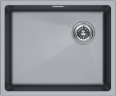 Мойка LUMI 55UNI-SKEW, IT-GRANIT, LU55SK-GRM, серый металлик, 555х440, Paulmark