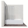 Шторка для ванны Ambassador Bath Screens 16041111R (100х140) хром,стекло прозрачное,складная,1 место