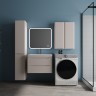Тумба подвесная STYLE LINE "Бергамо мини 70" (2 ящ.) Люкс Плюс антискрейтч карамель с раковиной Каре Люкс МИНИ 700х350  