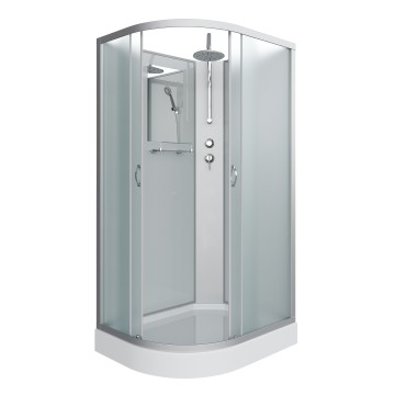 Душевая кабина Niagara Classic NG-3312-14RBKT (120х80х210) низкий поддон(13см),стекло матовое,3 места