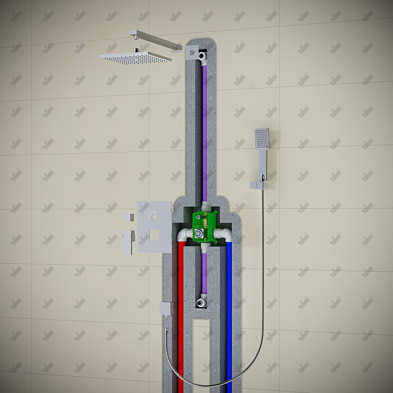 Душевая система встроенная Timo Selene SX-2069/00SM (1013) хром