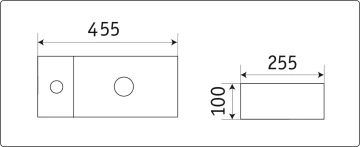 Раковина для ванной CeramaLux 9032С