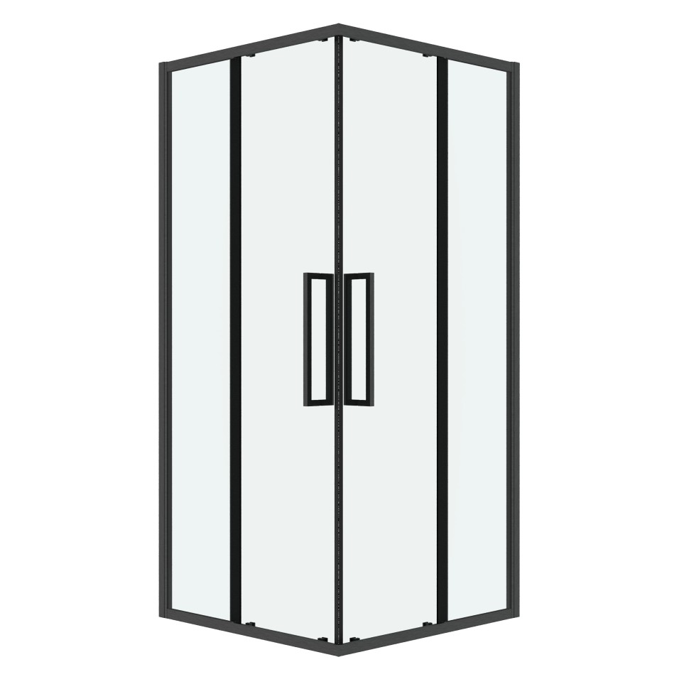 Душевое ограждение Grossman Cosmo 300.K33.02.1010.42.00 (100х100х195) квадрат,раздвижная,графит сатин,стекло прозрачное, 1 место