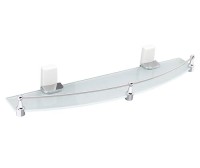Лайне (Leine) K-5044W (ранее К-5024WHITE) Полка стеклянная с бортиком  