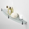 Лайне (Leine) K-5044W (ранее К-5024WHITE) Полка стеклянная с бортиком
