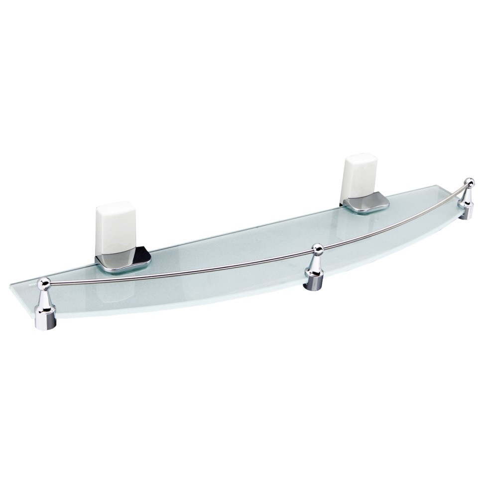 Лайне (Leine) K-5044W (ранее К-5024WHITE) Полка стеклянная с бортиком
