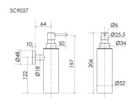 Дозатор SANCOS Base, черный матовый, арт. SC9027MB