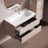 Тумба подвесная SANCOS Libra 890х450х500, c двумя ящиками оснащенными доводчиками, дуб галифакс натуральный, арт. LB90EG