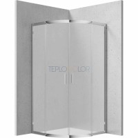 Душевая кабина, полукруглая, 90x90 см