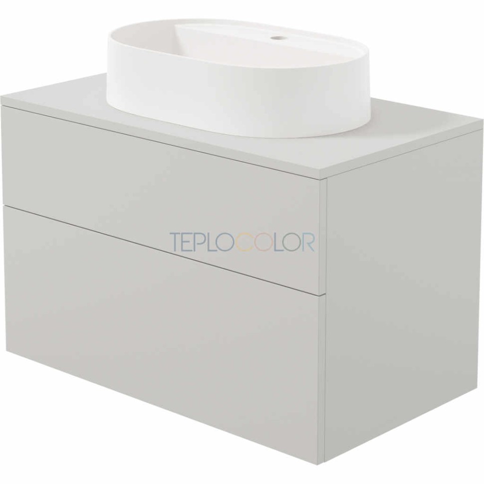 шкафчик для раковины, с гранитной раковиной - 55x35 cm