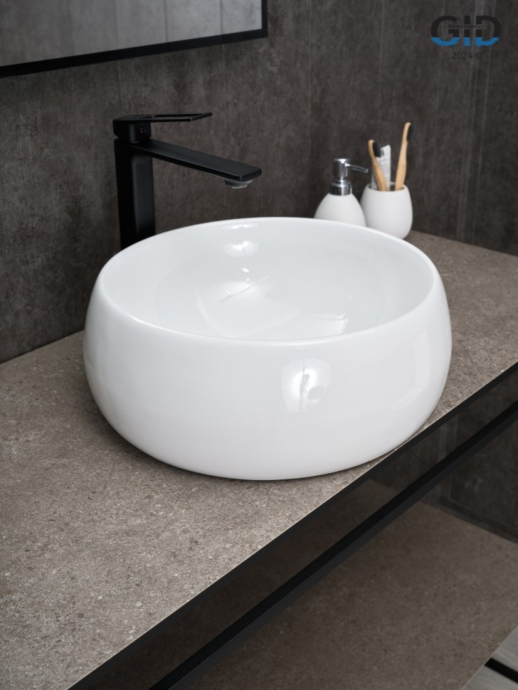 Раковина Gid N9140 51213 накладная белая 40x40x15.5