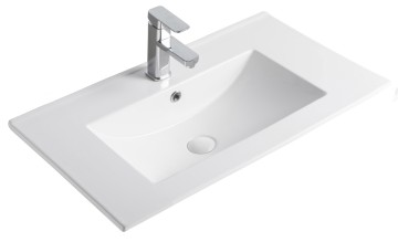 Раковина Gid NYJ803-60 71109 встраиваемая сверху белая 61x40x17
