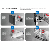 Инсталляция для подвесного унитаза IBERICA BLANCA SILENCIO SENSOR с комбинированным управлением (сенсор+механическая клавиша) IB.001S