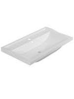 Раковина для ванной 80 см, Uperwood Family, белая глянцевая