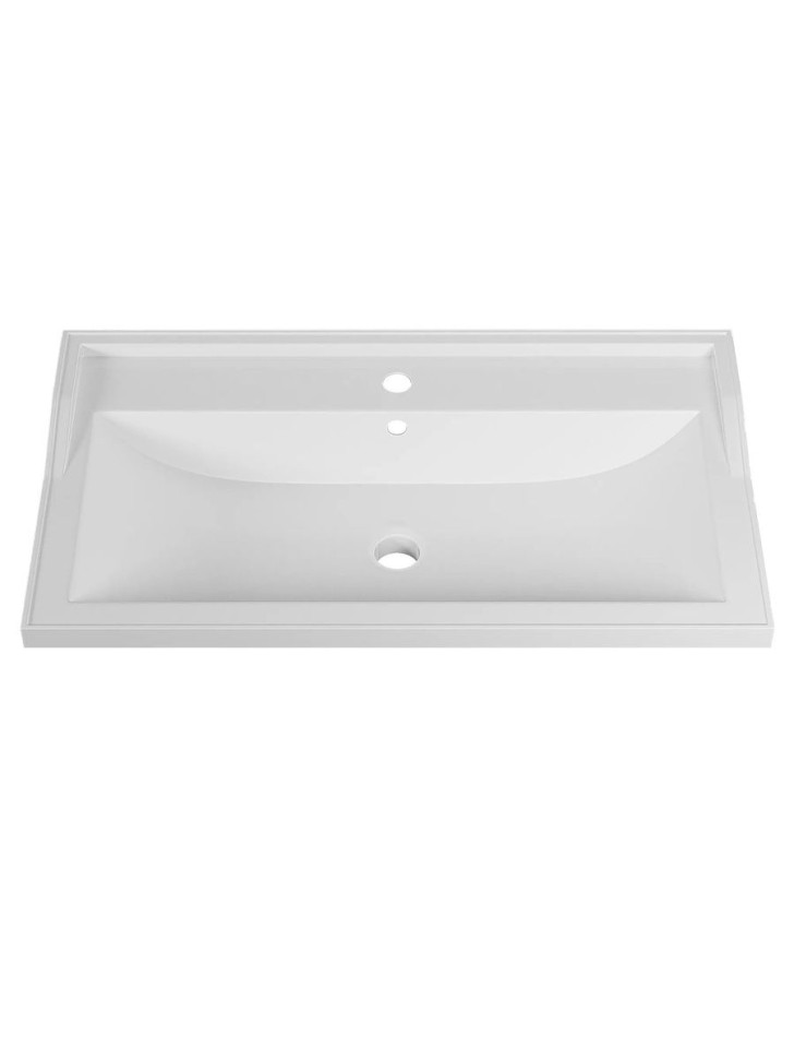 Раковина для ванной 80 см, Uperwood Family, белая глянцевая