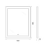 Зеркало BelBagno SPC-KRAFT-685-885-TCH-WARM-NERO