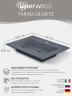 Раковина для ванной 66 см, Uperwood Parma Quartz, серая матовая, бетон