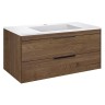 База под раковину Chiara 2D 1000 подвесная, 2 выкатных ящика soft-close, T.Oak