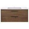База под раковину Chiara 2D 1000 подвесная, 2 выкатных ящика soft-close, T.Oak