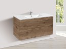 База под керамическую раковину Mia 1000 подвесная, 2 выкатных ящика soft close, V.Oak