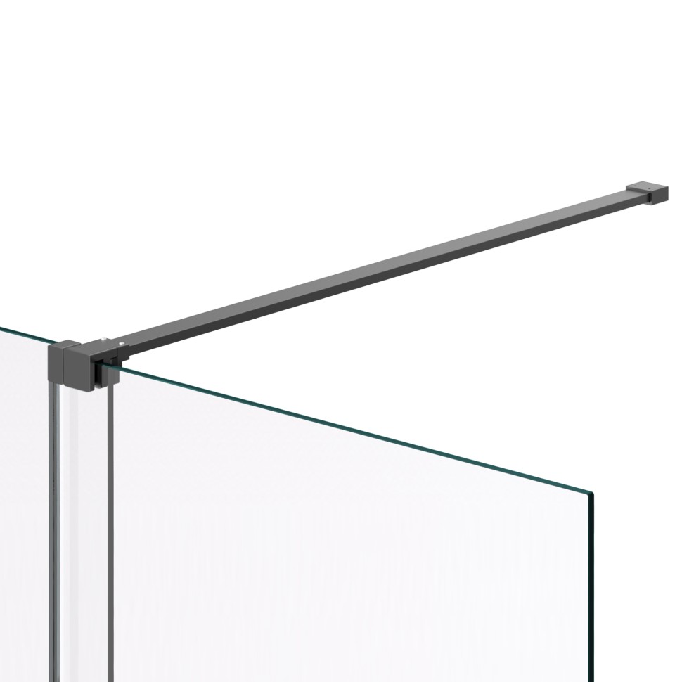Душевая перегородка Walk-In VSW-1WSL120CLGM, 1200*2000, вороненая сталь, стекло прозрачное