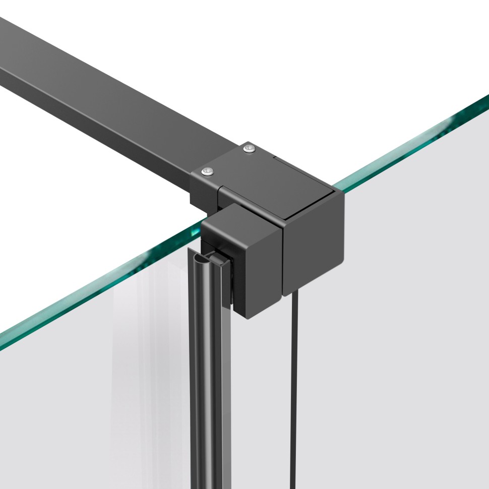 Душевая перегородка Walk-In VSW-1WSL120CLGM, 1200*2000, вороненая сталь, стекло прозрачное