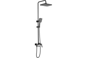Душевая стойка со смесителем с коротким изливом OSGARD MANEN BLACK 65050