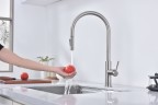 Смеситель для кухни Senso, брашированная сталь, Se215180-BS, Paulmark