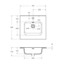 Керамическая раковина BelBagno BB500ETL