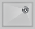 Мойка LUMI 55UNI-SKEW, IT-GRANIT, LU55SK-WH, белый, 555х440, Paulmark