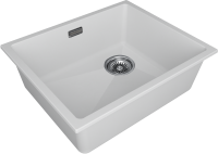 Мойка LUMI 55UNI-SKEW, IT-GRANIT, LU55SK-WH, белый, 555х440, Paulmark