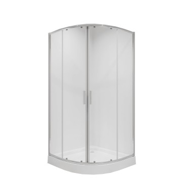 Душевое ограждение Niagara Nova NG-6606-08 (90х90х195) четверть круга,хром,двери раздвижные,стекло прозрачное,1 место