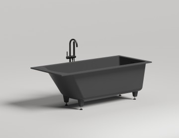Ванна встраиваемая CASCATA KIT 170x75 покраска по RAL полностью S-Sense Глянцевое