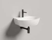 Раковина накладная ALDA WALL 01 580х450х150 S-Sense Глянцевое