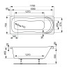 Акриловая ванна VAGNERPLAST PENELOPE 170x70