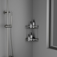 Полка угловая двойная Timo Saona 13082/18 черное золото