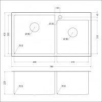 Мойка EMAR EMB-210 EMB-210 PVD Nano Satine