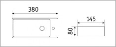 Умывальник CeramaLux 9048FL