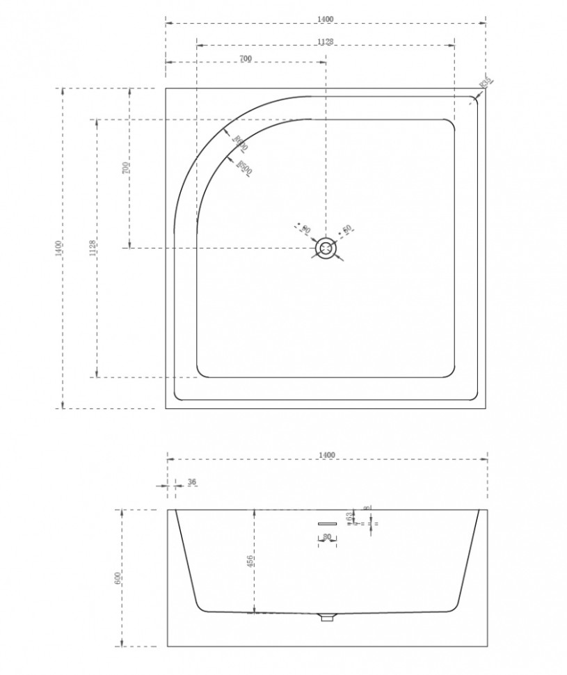 Акриловая ванна ABBER AB9337 белая