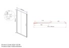 Душевая дверь Garda VDS-1G105CH, 1050, хром, стекло шиншилла