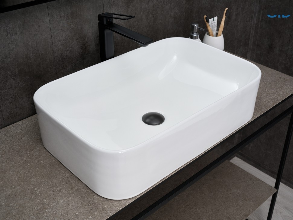 Раковина Gid N9599 51231 накладная белая 61x38x15