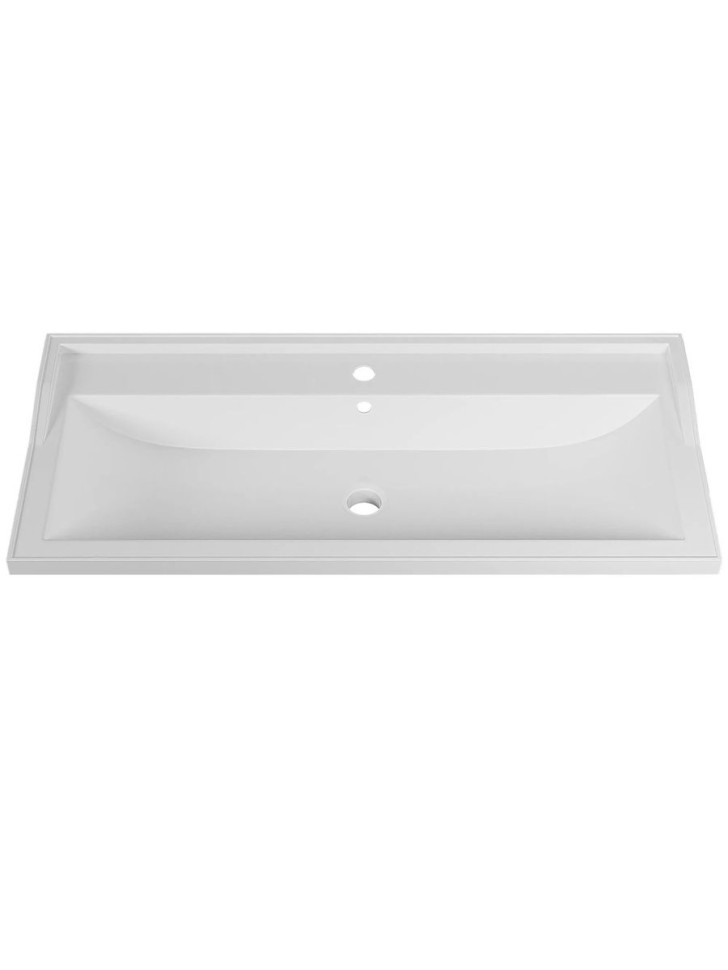 Раковина для ванной Uperwood Family 100х45х17,9 см, белая глянцевая