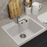 Кухонная мойка из искусственного камня Uperwood ECON UPD-408-001, прямоугольная, белая матовая