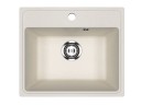 Кухонная мойка из искусственного камня Uperwood ECON UPD-408-001, прямоугольная, белая матовая