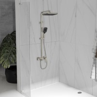 Душевая стойка Dice VSFS-4C12BN с изливом, брашированный никель