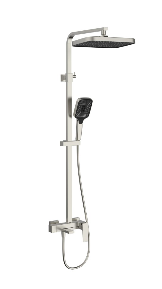 Душевая стойка Dice VSFS-4C12BN с изливом, брашированный никель