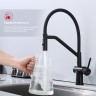 Смеситель Raglo для кухни со съемным гибким изливом, с магнитным фиксатором излива R86.41.06 Черный