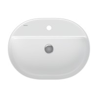 Раковина BERGES Ego SL накладная овал 60х45 см, с отверстием под смеситель