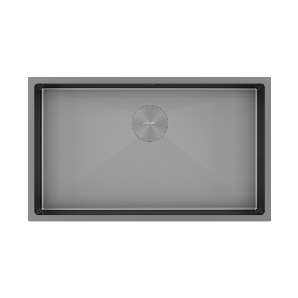 Мойка нерж. сталь NEXT 74 UNI, PM217444-MG, матовый серый, 740х440мм, Paulmark 1,2мм