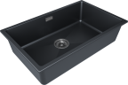 Мойка LUMI 74UNI, IT-GRANIT, LU74-AN, антрацит, 740х460, Paulmark